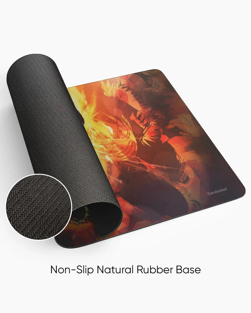 Luffy Blaze Warrior Print Desk Mat