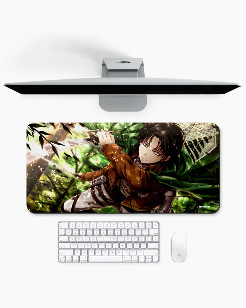 Forest Blade Print Desk Mat