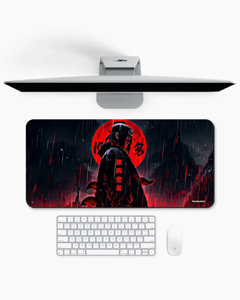 Eclipse Moon Print Desk Mat