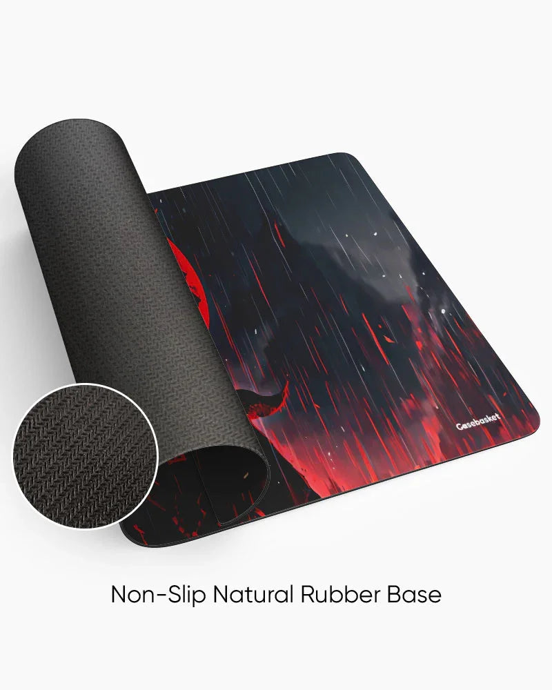 Eclipse Moon Print Desk Mat