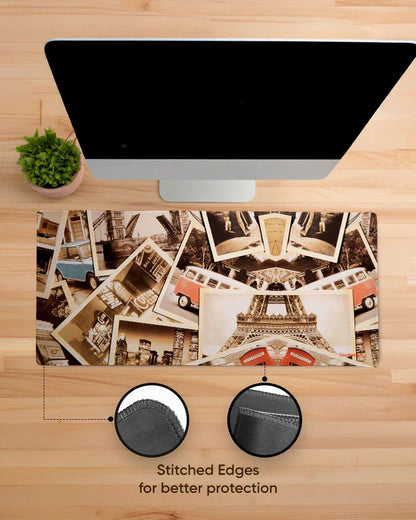 Retrograph Print Desk Mat