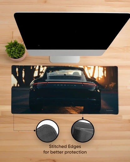 Golden Hour Drive Print Desk Mat