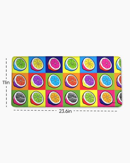 Lemon Pop Print Desk Mat