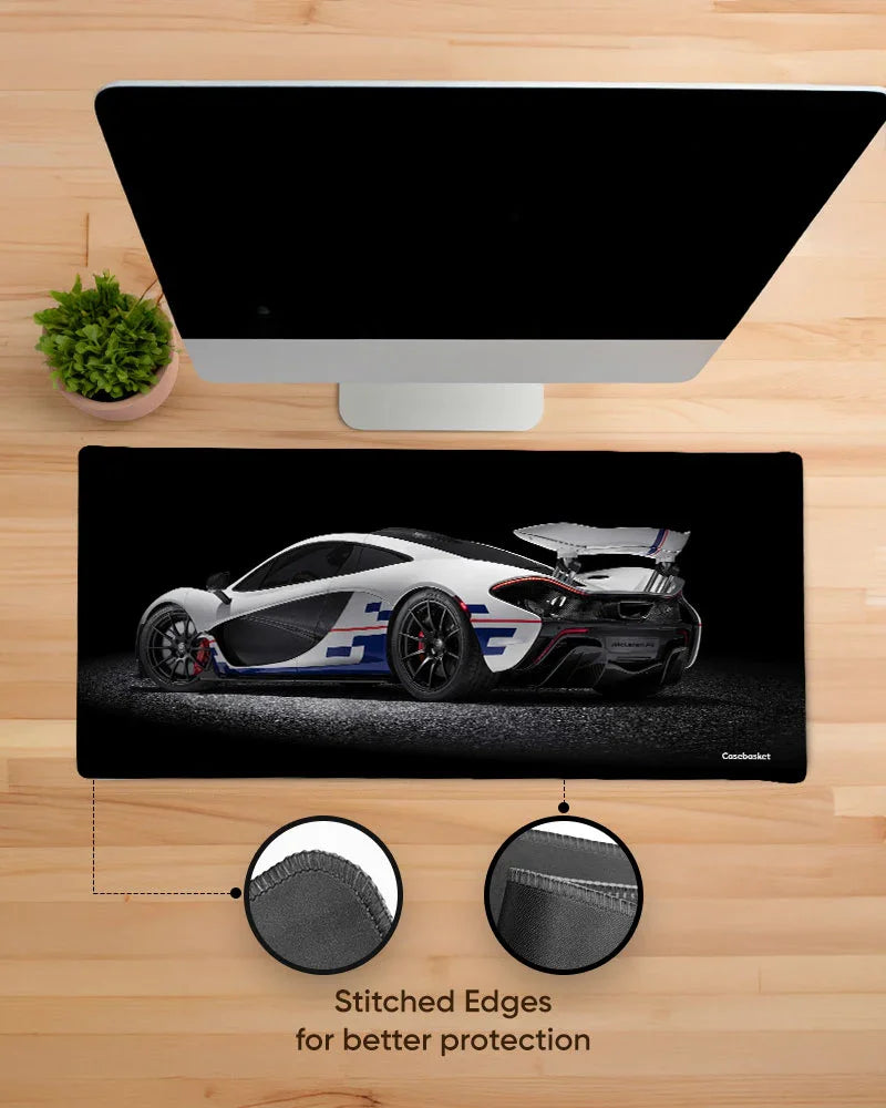Monochrome Apex Print Desk Mat
