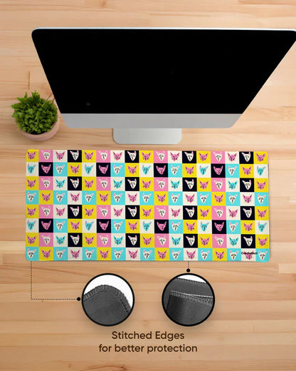 Meowzical Print Desk Mat