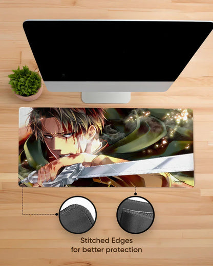 Silent Warrior Print Desk Mat