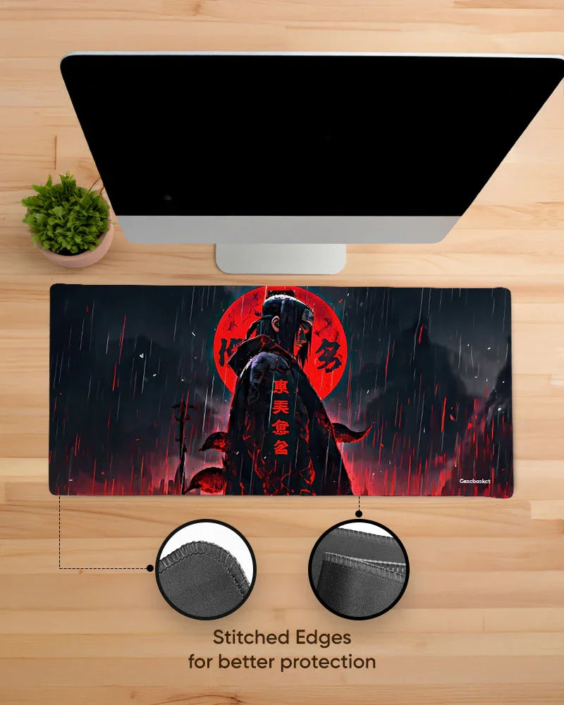 Eclipse Moon Print Desk Mat