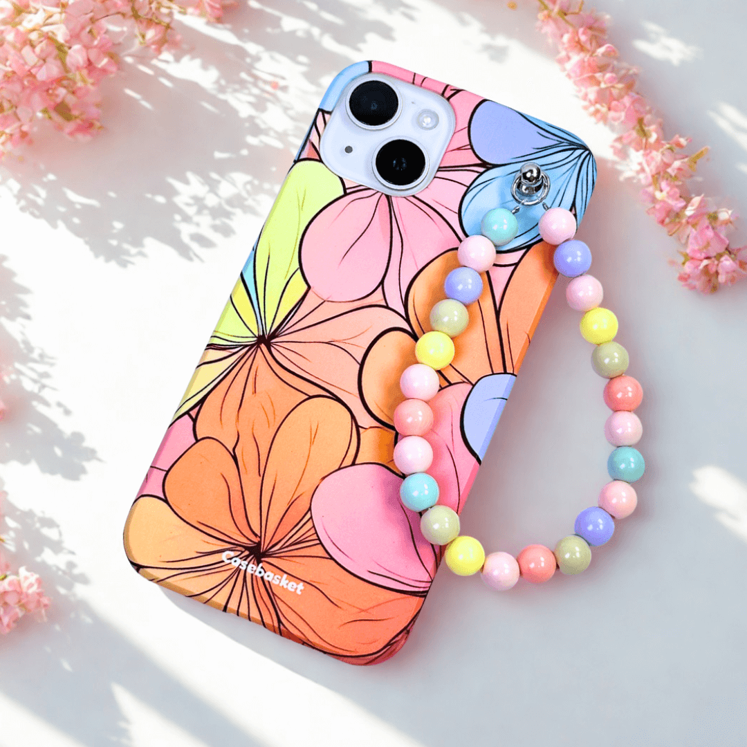 Floral Meadow Pastel Fall Chain Phone Cover