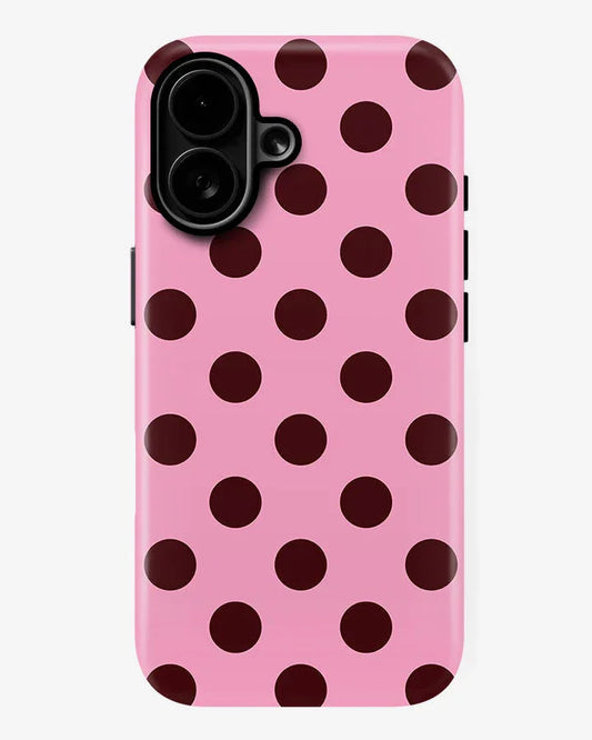 Cherry Dots Glossy Armour Shell Phone Cover