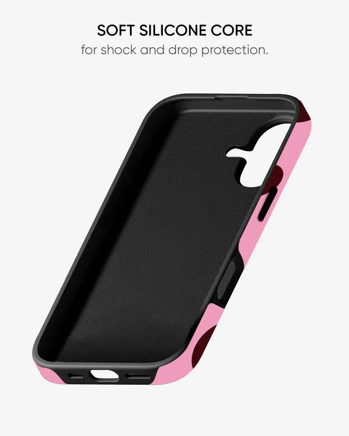 Cherry Dots Glossy Armour Shell Phone Cover