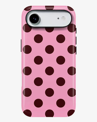 Cherry Dots Glossy Armour Shell Phone Cover