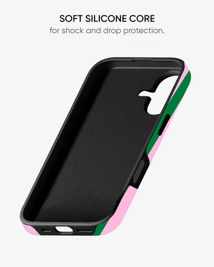 Blush Verde Glossy Armour Shell Phone Cover