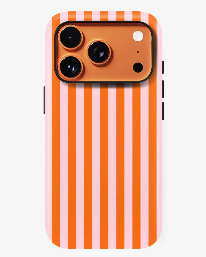 Orange Sorbet Glossy Armour Shell Phone Cover