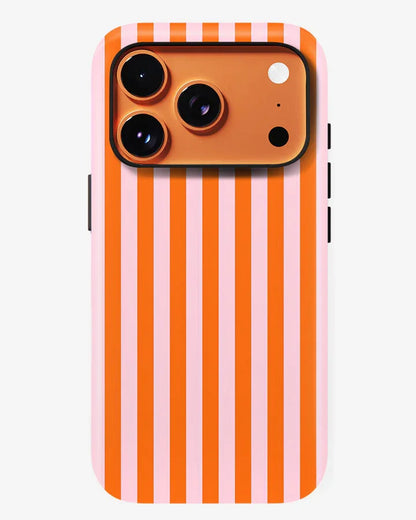 Orange Sorbet Glossy Armour Shell Phone Cover