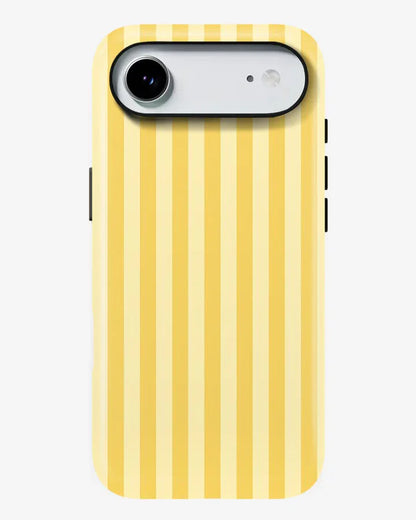 Lemon Stripes Glossy Armour Shell Phone Cover