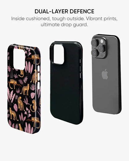 Midnight Safari Glossy Armour Shell Phone Cover