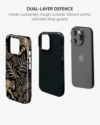 Tiger Noir Glossy Armour Shell Phone Cover