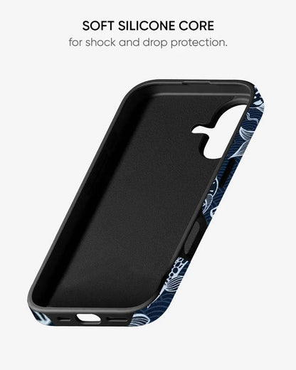 Zen Waves Glossy Armour Shell Phone Cover