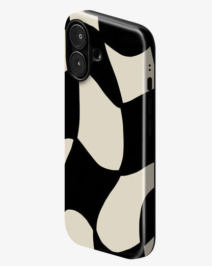 Monochrome Drift Glossy Armour Shell Phone Cover
