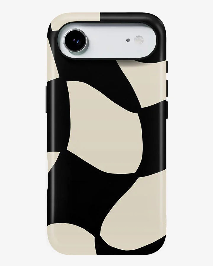 Monochrome Drift Glossy Armour Shell Phone Cover