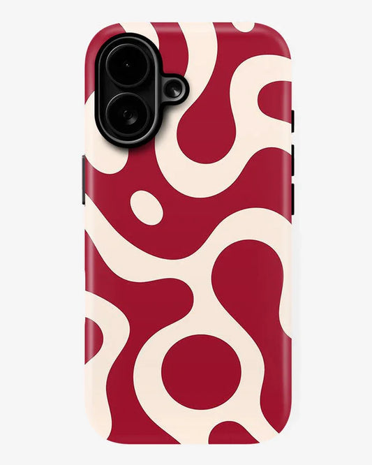 Hot Red Glossy Armour Shell Phone Cover