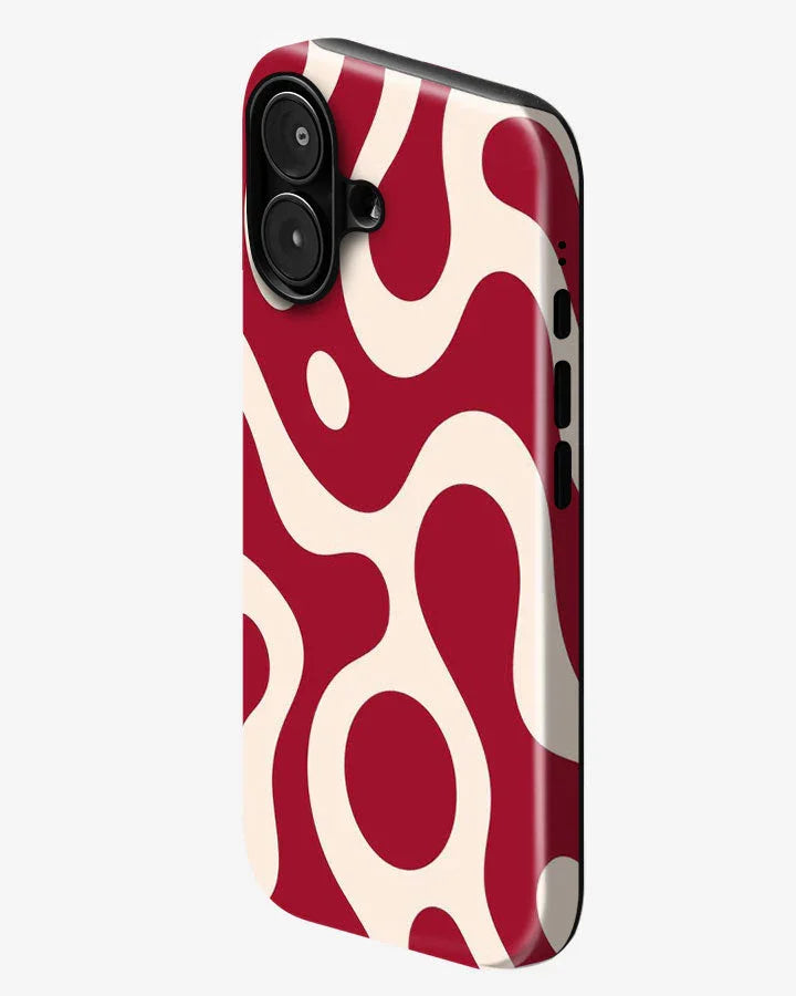 Hot Red Glossy Armour Shell Phone Cover