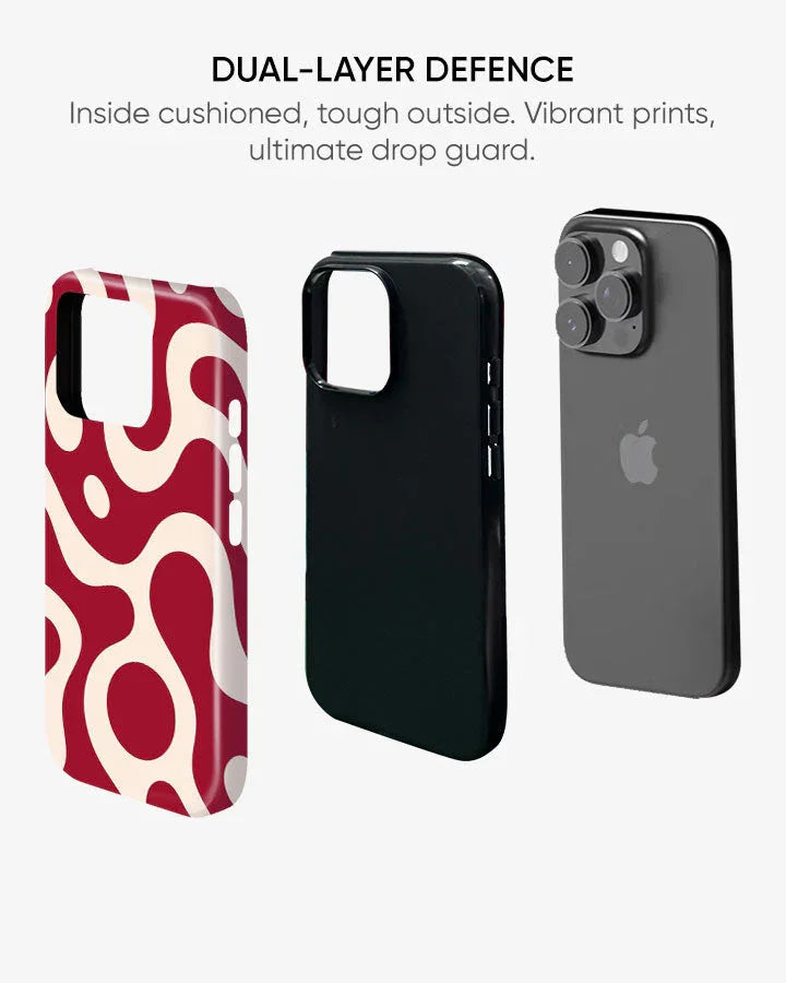 Hot Red Glossy Armour Shell Phone Cover