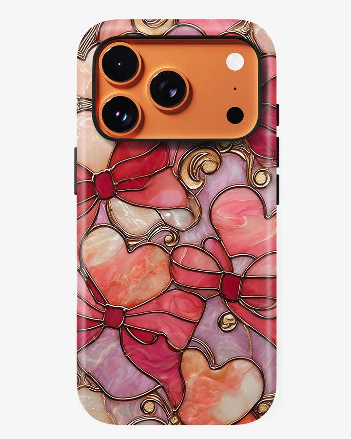 Marble Glam Glossy Armour Shell Phone Cover