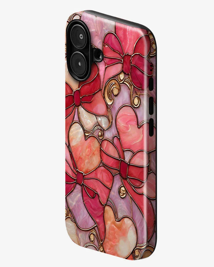Marble Glam Glossy Armour Shell Phone Cover