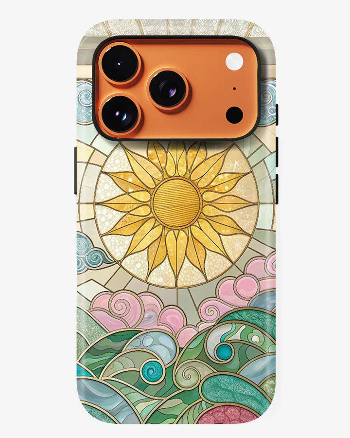 Golden Tide Glossy Armour Shell Phone Cover
