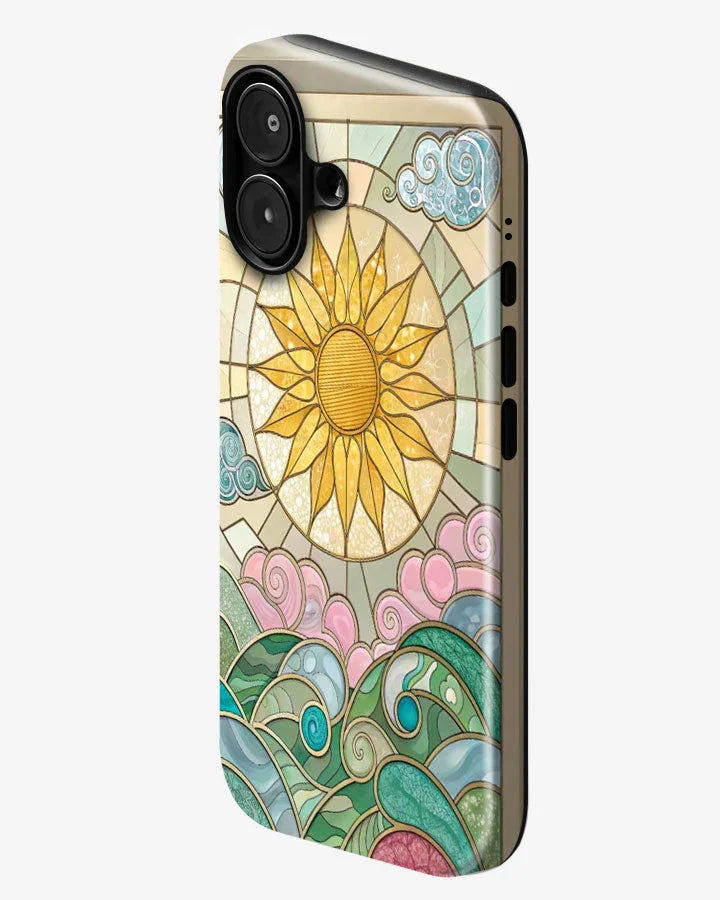 Golden Tide Glossy Armour Shell Phone Cover