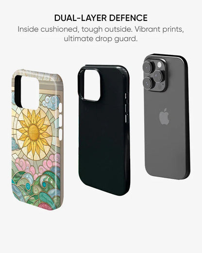 Golden Tide Glossy Armour Shell Phone Cover