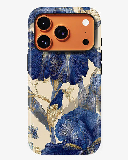 Indigo Iris Glossy Armour Shell Phone Cover