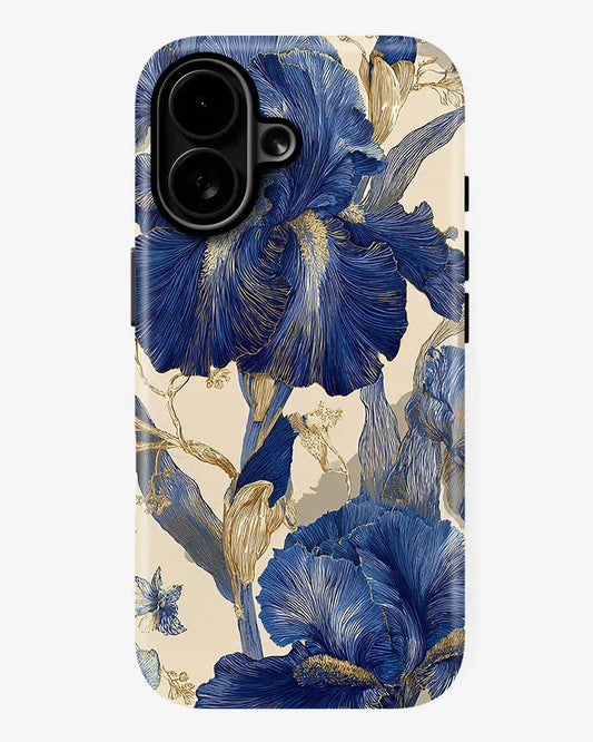 Indigo Iris Glossy Armour Shell Phone Cover