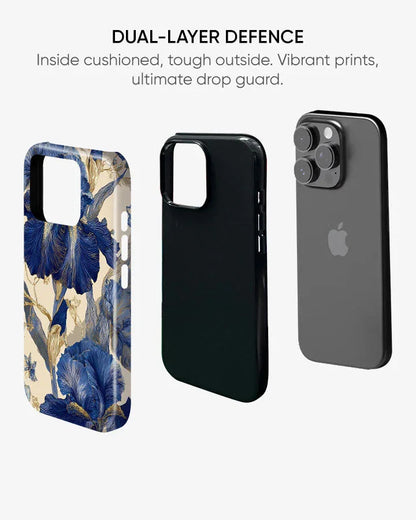 Indigo Iris Glossy Armour Shell Phone Cover