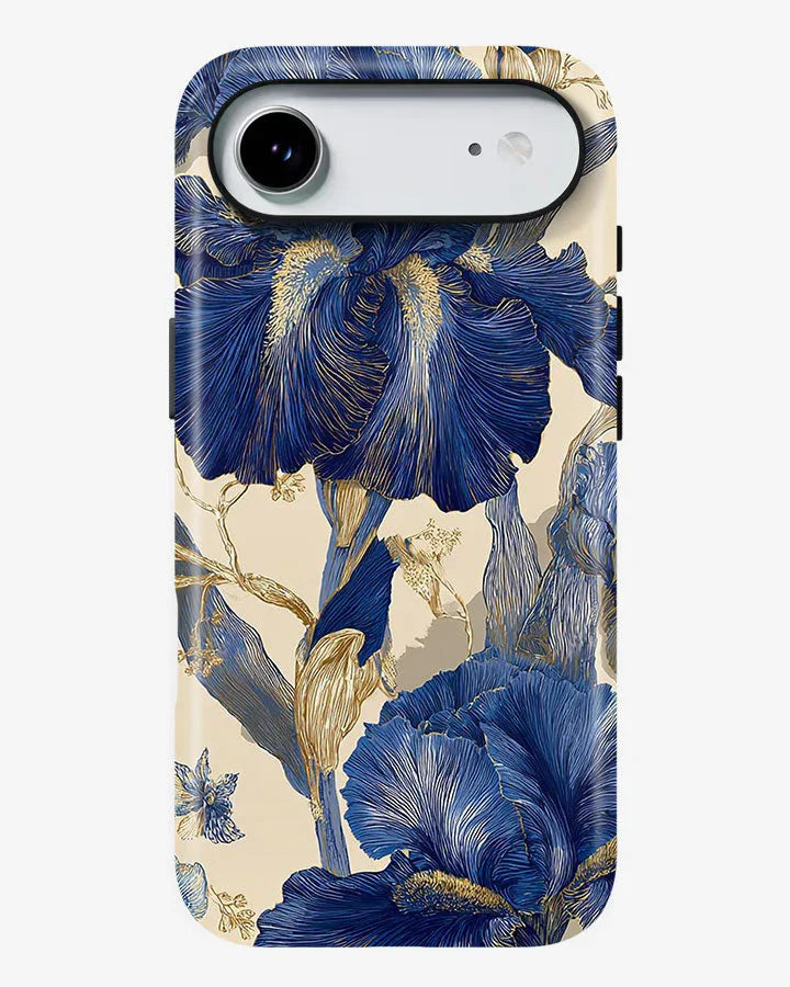 Indigo Iris Glossy Armour Shell Phone Cover