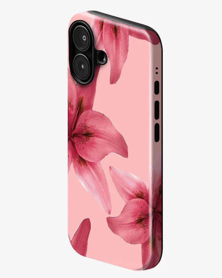 Blush Lily Glossy Armour Shell Phone Cover