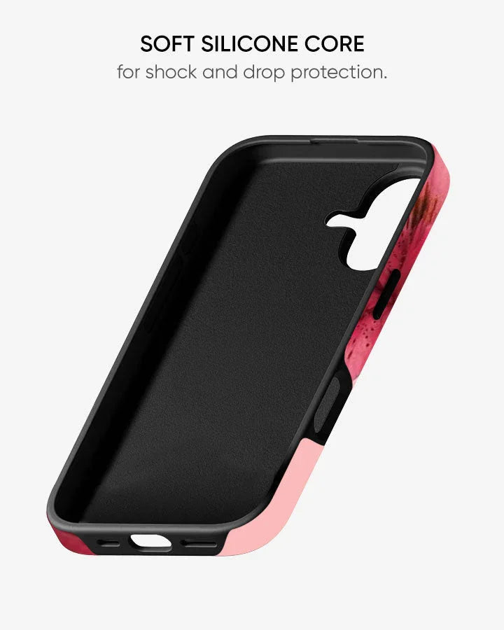 Blush Lily Glossy Armour Shell Phone Cover