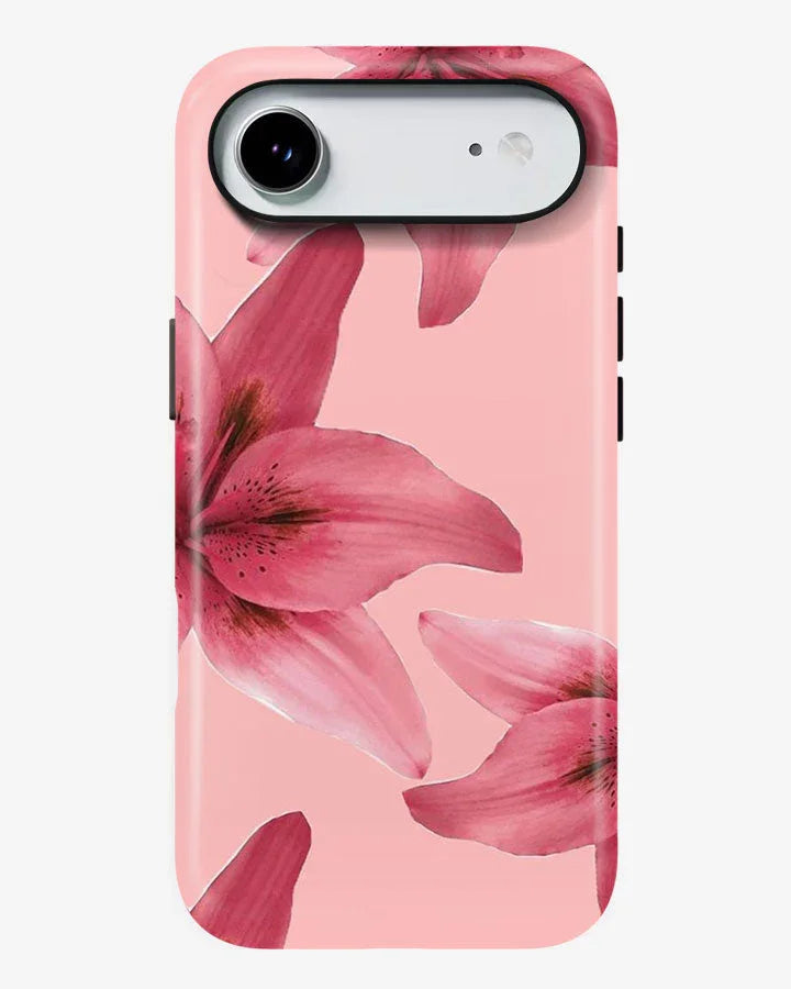 Blush Lily Glossy Armour Shell Phone Cover