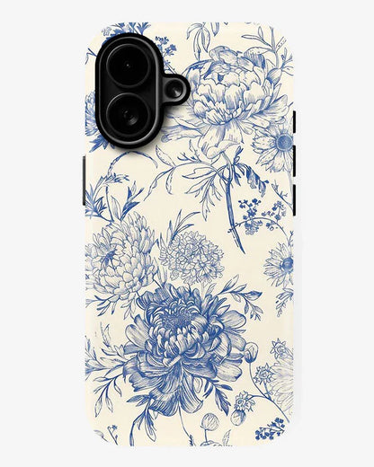 Antique Blue Glossy Armour Shell Phone Cover