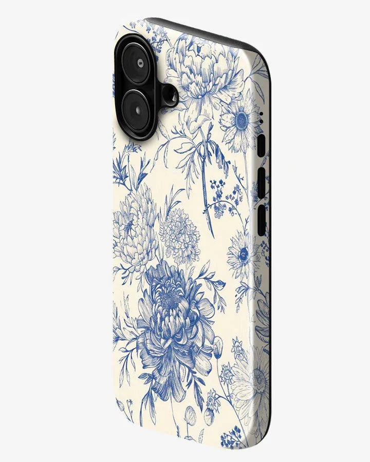 Antique Blue Glossy Armour Shell Phone Cover