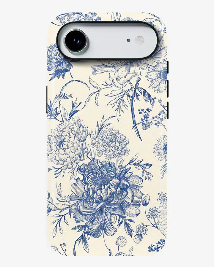 Antique Blue Glossy Armour Shell Phone Cover