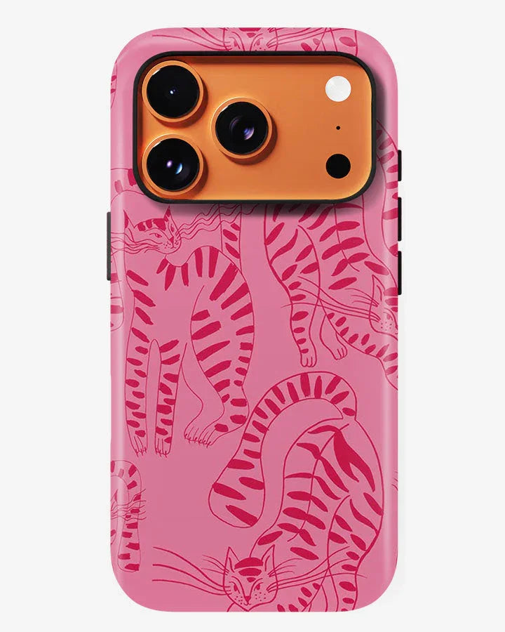 Feline Blush Glossy Armour Shell Phone Cover