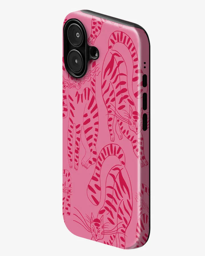 Feline Blush Glossy Armour Shell Phone Cover
