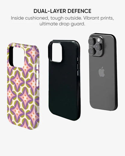 Pastel Geometry Glossy Armour Shell Phone Cover