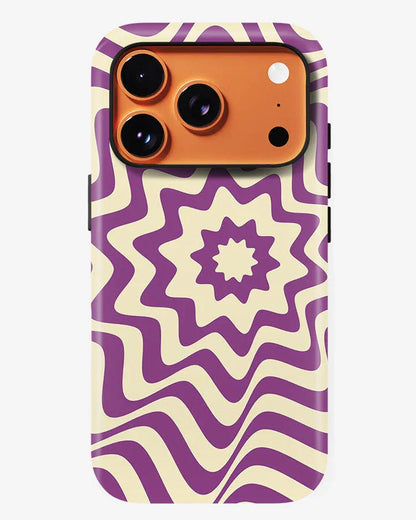 Violet Vortex Glossy Armour Shell Phone Cover