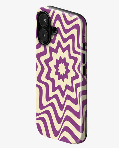 Violet Vortex Glossy Armour Shell Phone Cover