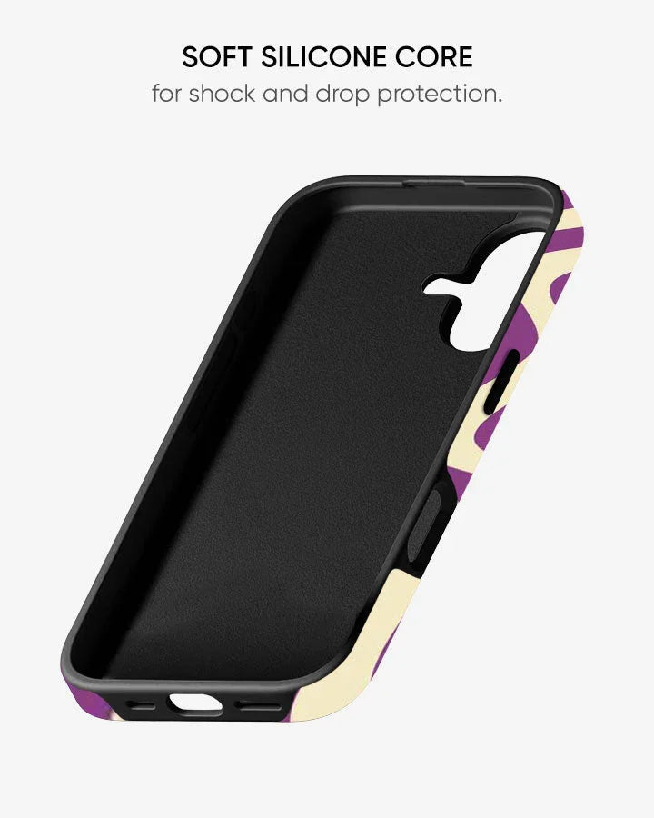 Violet Vortex Glossy Armour Shell Phone Cover