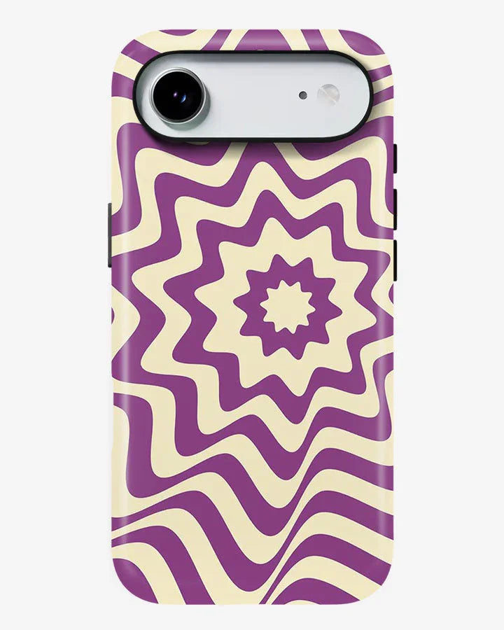 Violet Vortex Glossy Armour Shell Phone Cover