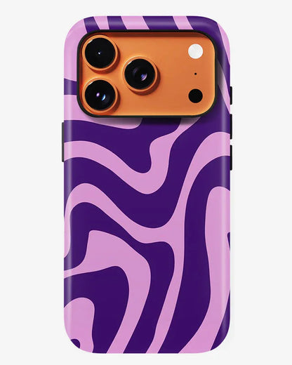 Lavender Waves Glossy Armour Shell Phone Cover